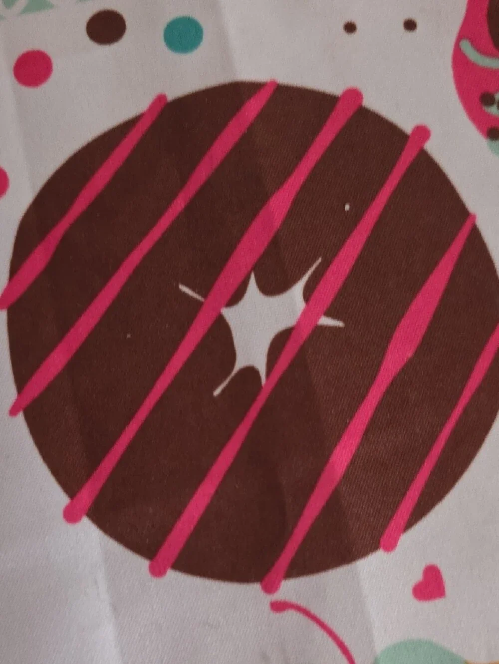 Cynthia Rowley Tablecloth Covered With Bright Donuts